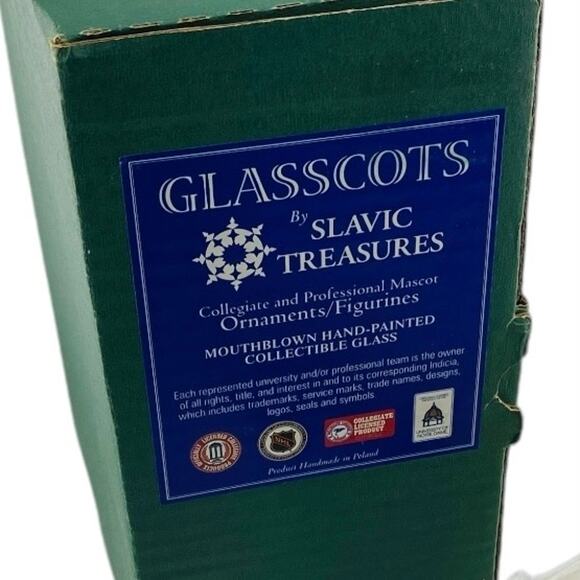 Glasscots Christmas Ornament Georgia Tech GT Cheerleader Figurine Glass - MIB - Picture 7 of 9